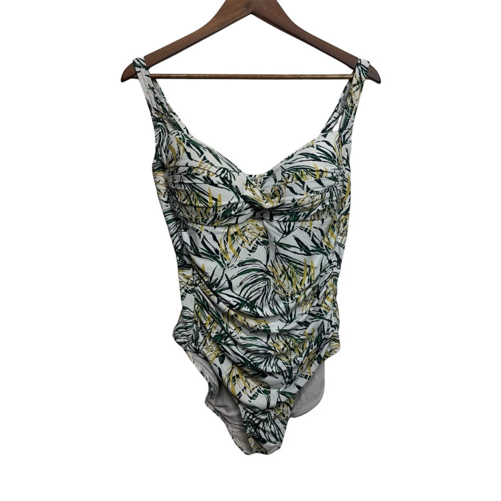 NipTuck Tropical Leaf One Piece Swimsuit Size 12